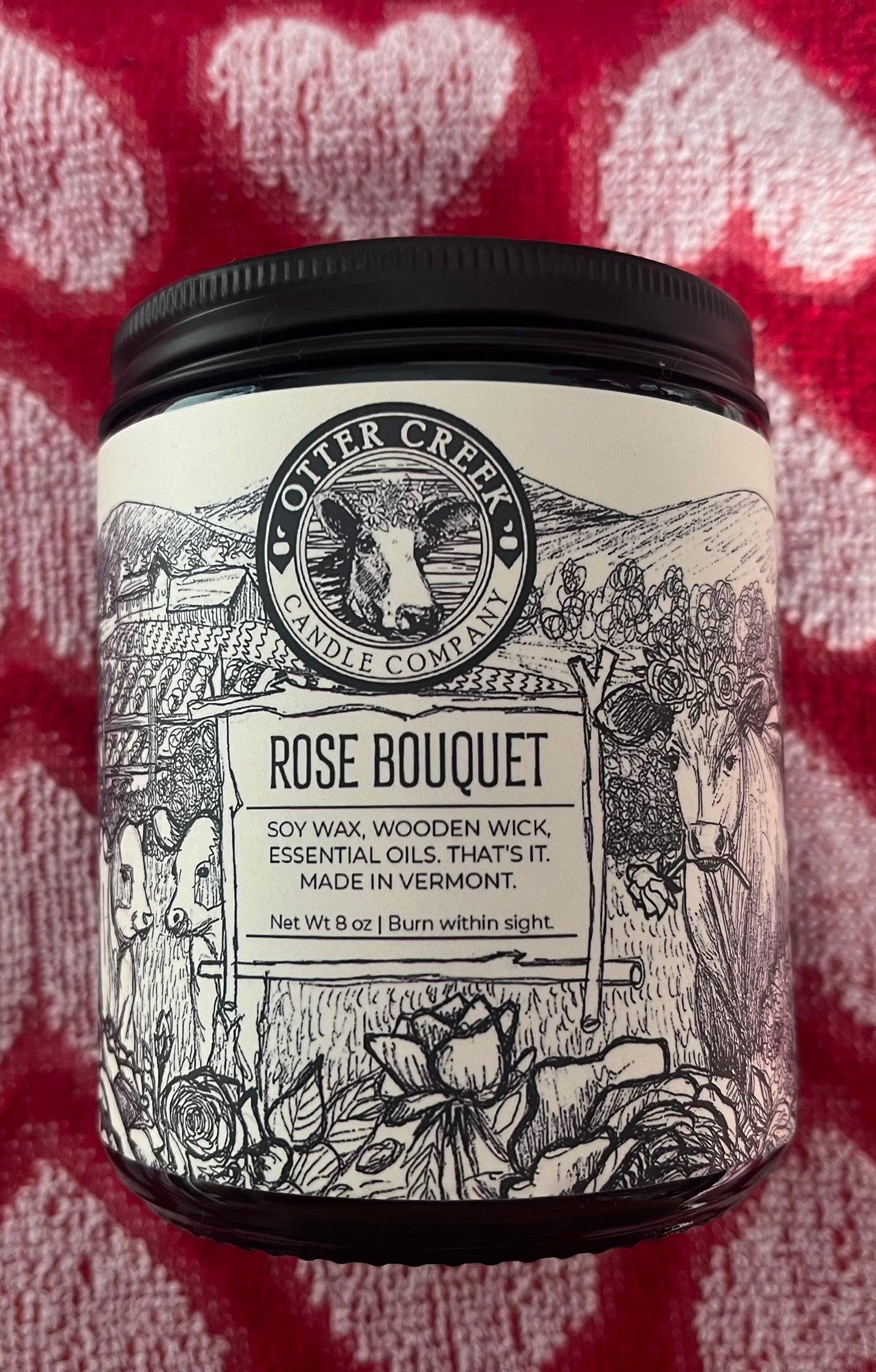 8 oz Rose Bouquet Soy Candle